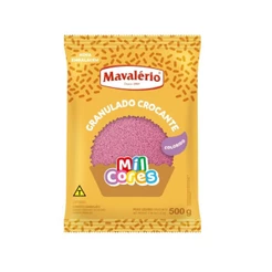 Granulado Crocante Rosa Aquarela 500g - Mavalério