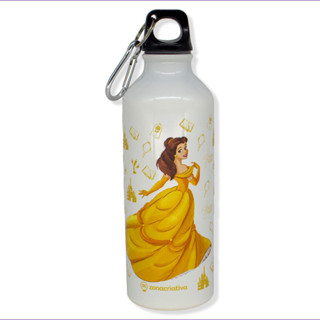 Garrafa com Mosquetão Bela – Disney em Oferta na Shopee