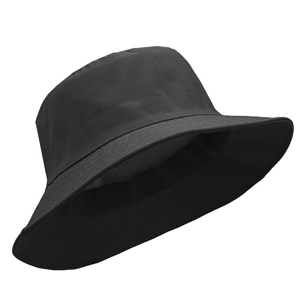 Chapeu Bucket Preto Liso Chapéu Praia