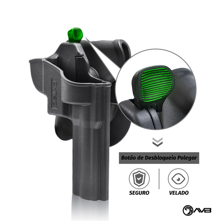 Coldre Externo Destro para Revolver Taurus 82S Cytac CY-TT82S
