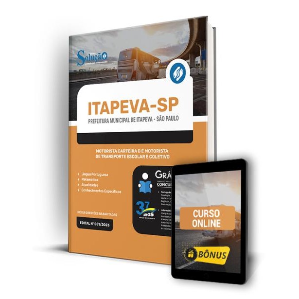 Apostila Prefeitura de Itapeva - SP - Motorista D, Transporte Escolar e Coletivo