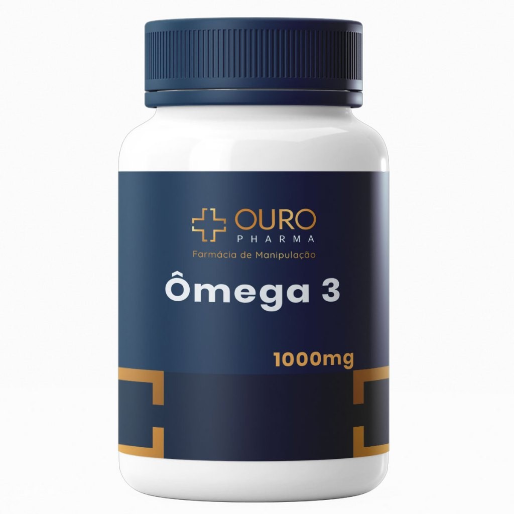 Omega 3 1000mg Ouro Pharma - Omega 3 Livre De Metais Pesados Original Nota Fiscal