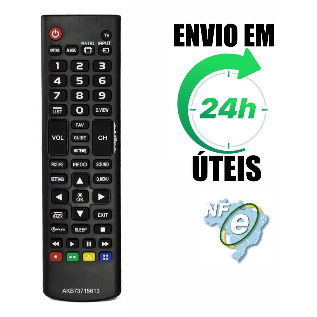 Controle Remoto Compatível Tv Lcd Led LG  Plasma Akb73715613  55LN5400 42LB5600
