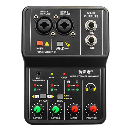 Mini Mesa De Som 2 Canais Lelong Le-702 110v/220