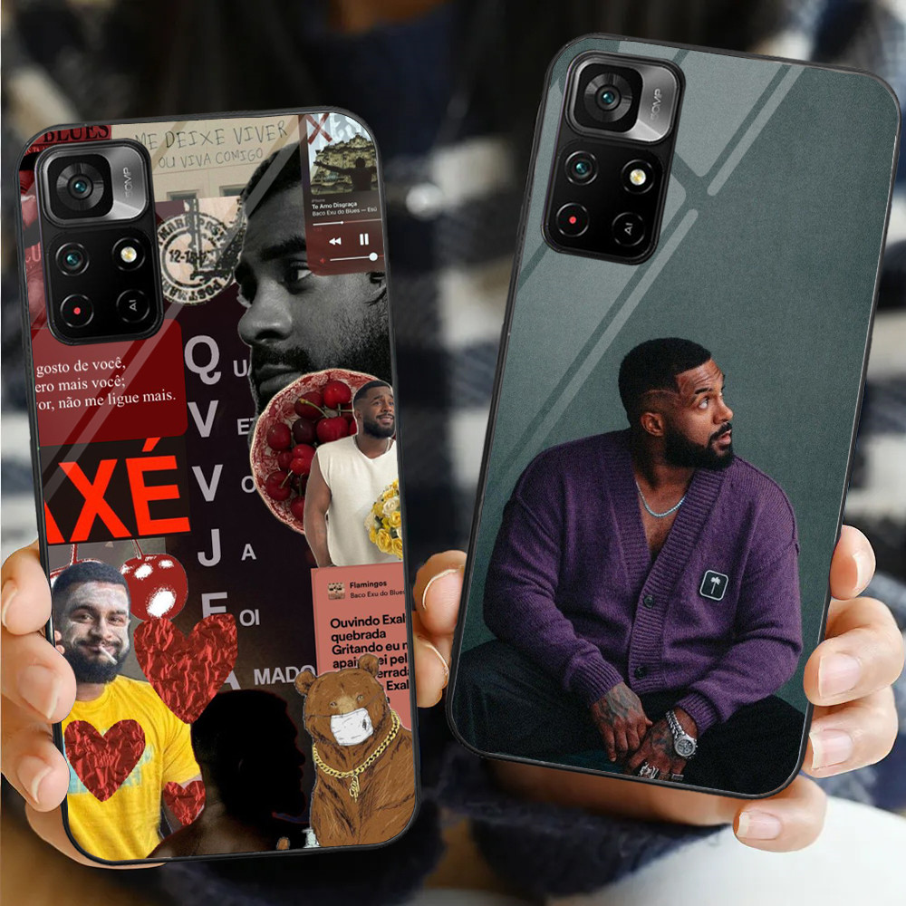 Baco Exu Do Blues 01 Capa De Telefone De Vidro Para Xiaomi POCO F3 F4 F5 M3 M4 M5 M6 4G X3 X4 GT NFC X5 X6 PRO 5G