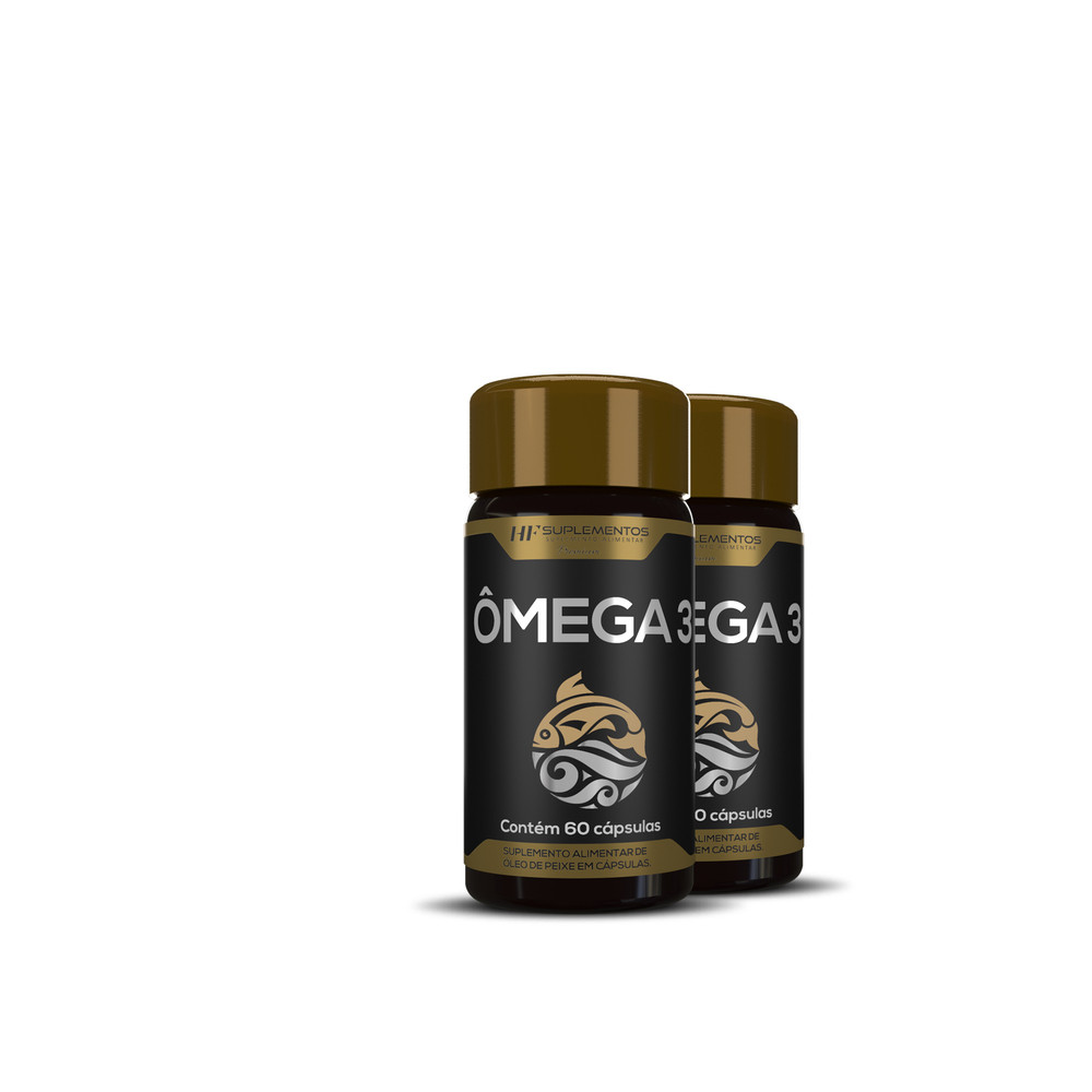2X OMEGA 3 OLEO DE PEIXE PREMIUM 60CAPS 1400MG HF SUPLEMENTS