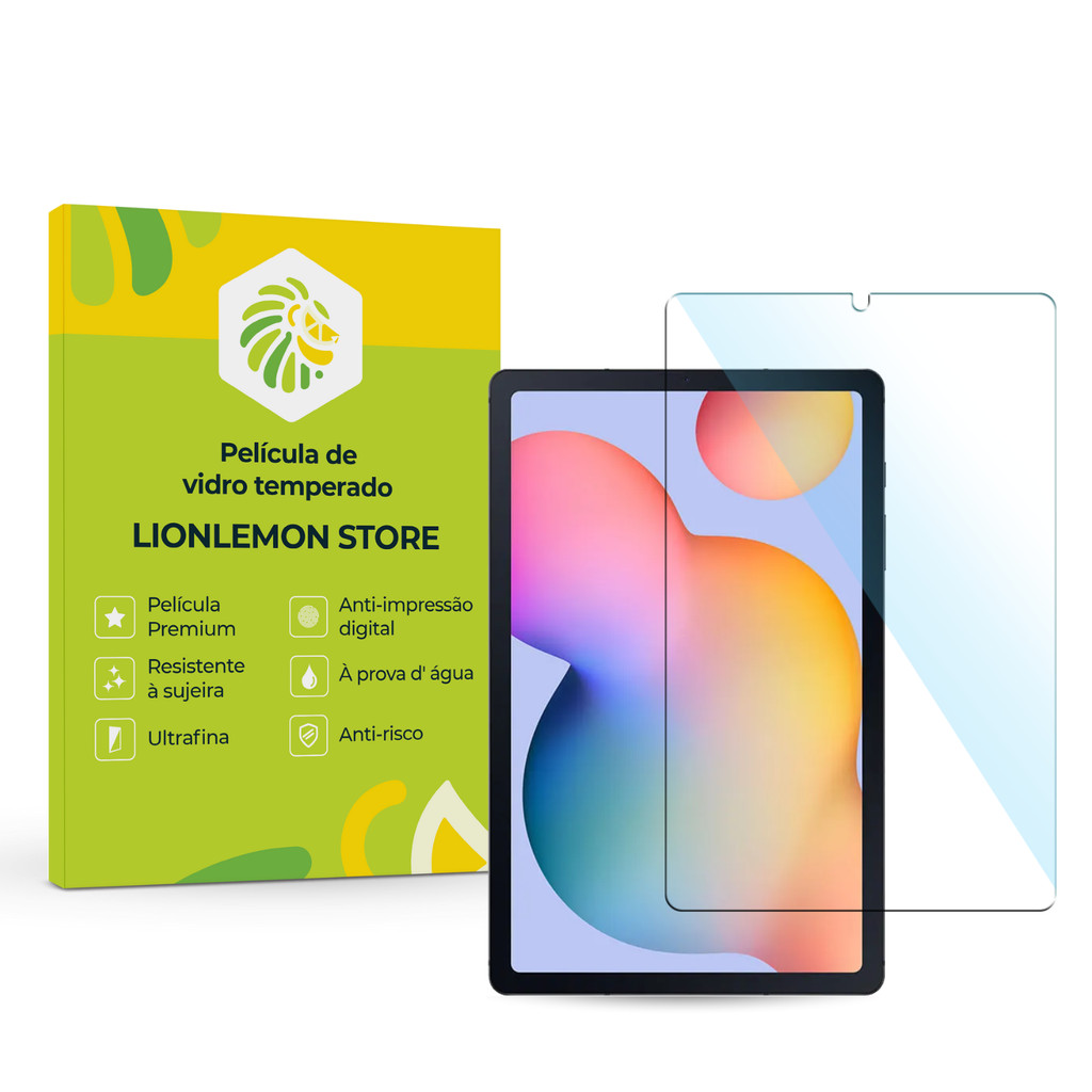 Película de vidro temperado para Samsung Galaxy Tab S6 Lite, tela 10.4" - Mais proteção para o seu Tablet