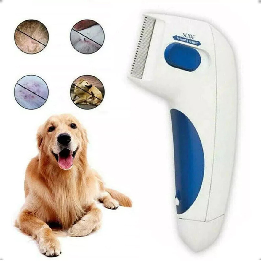Pente Elétrico Anti Pulgas e Carrapatos Cachorro e Gato Recarregável em Oferta na Shopee