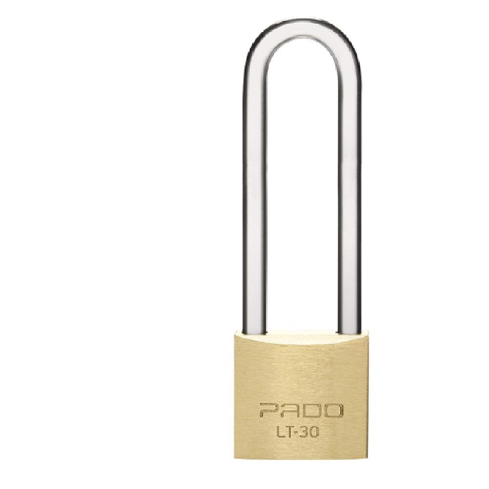 Cadeado Pado Latão 30mm Haste Longa 50mm Corrente Mala
