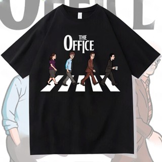 [Camiseta Premium em Algodão Puro]SISI Camiseta Algodao The Office Seriado Americano Versao The Beatles Banda Rock em Oferta na Shopee