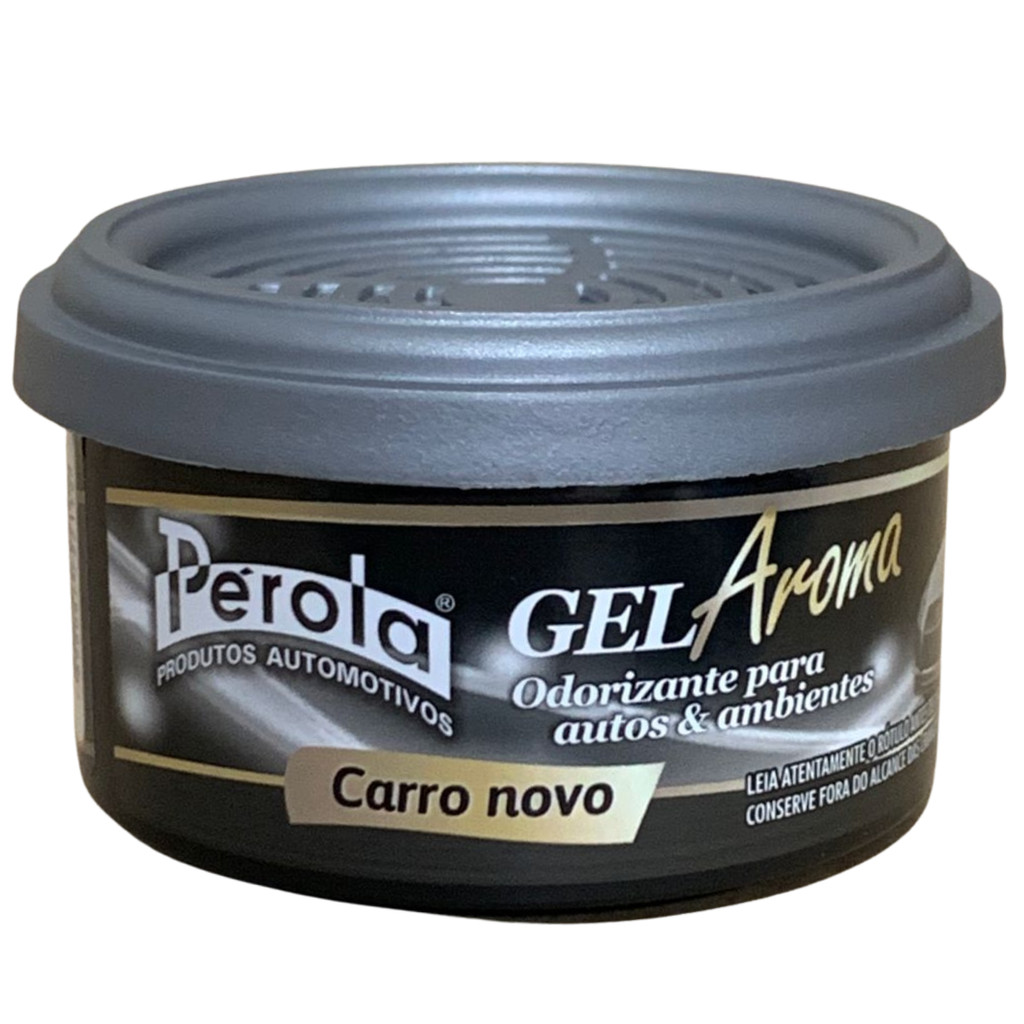 AROMATIZANTE PEROLA AROMA GEL CARRO NOVO 60G - Perfume Carro em Gel, Cheiro Carro Zero Km, Longa Duração, Aroma Premium em Oferta na Shopee