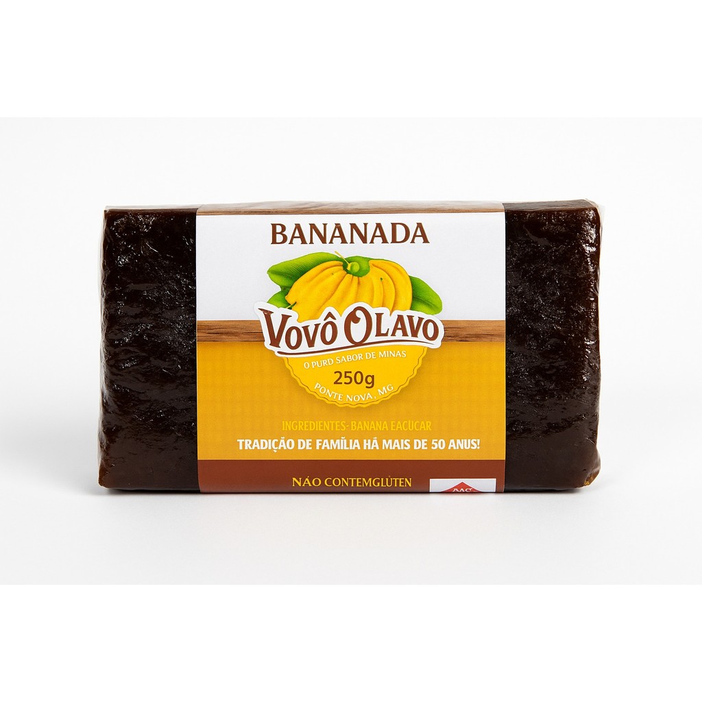 Bananada Vovô Olavo 250g – Barra | Tradição de Minas em Cada Fatia