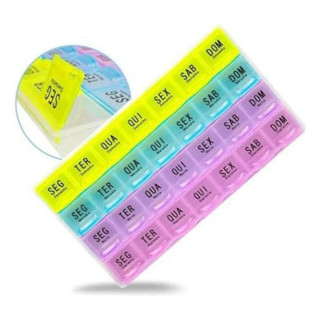 Porta Comprimidos Organizador De Caixa Para Remedio Semanal em Oferta na Shopee