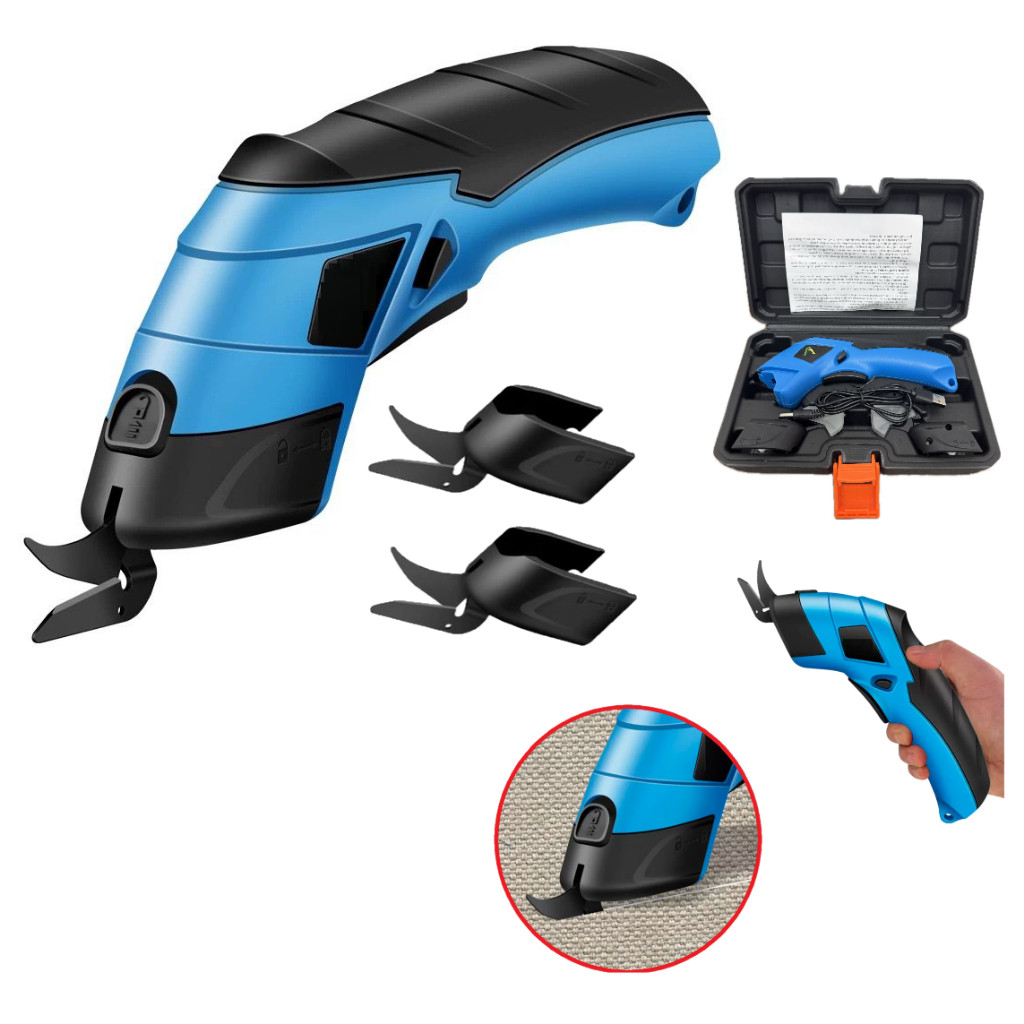 Tesoura Elétrica Para Tecidos Usb Recarregável 12v Bivolt em Oferta na Shopee