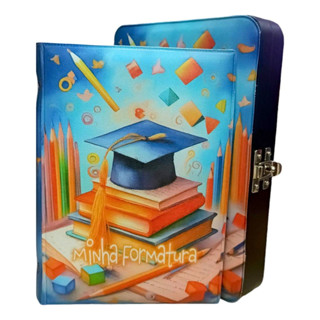 Álbum Maleta Formatura Infantil Capelo  100 Fotos 15x21 em Oferta na Shopee