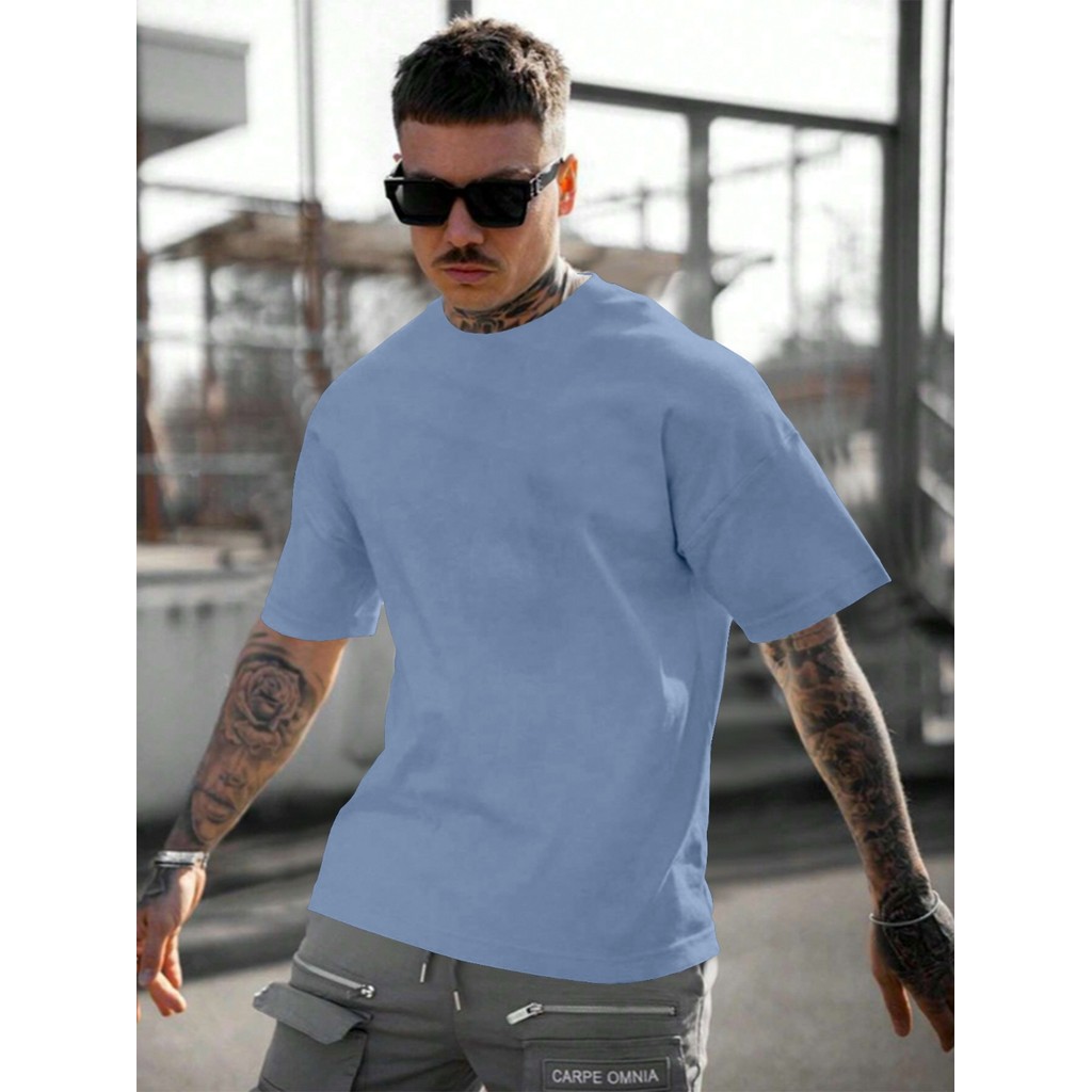 Camiseta Oversized Street Wear Básica Blusa Soltinha Despojada Sem Estampa Unissex Camisa Estilosa