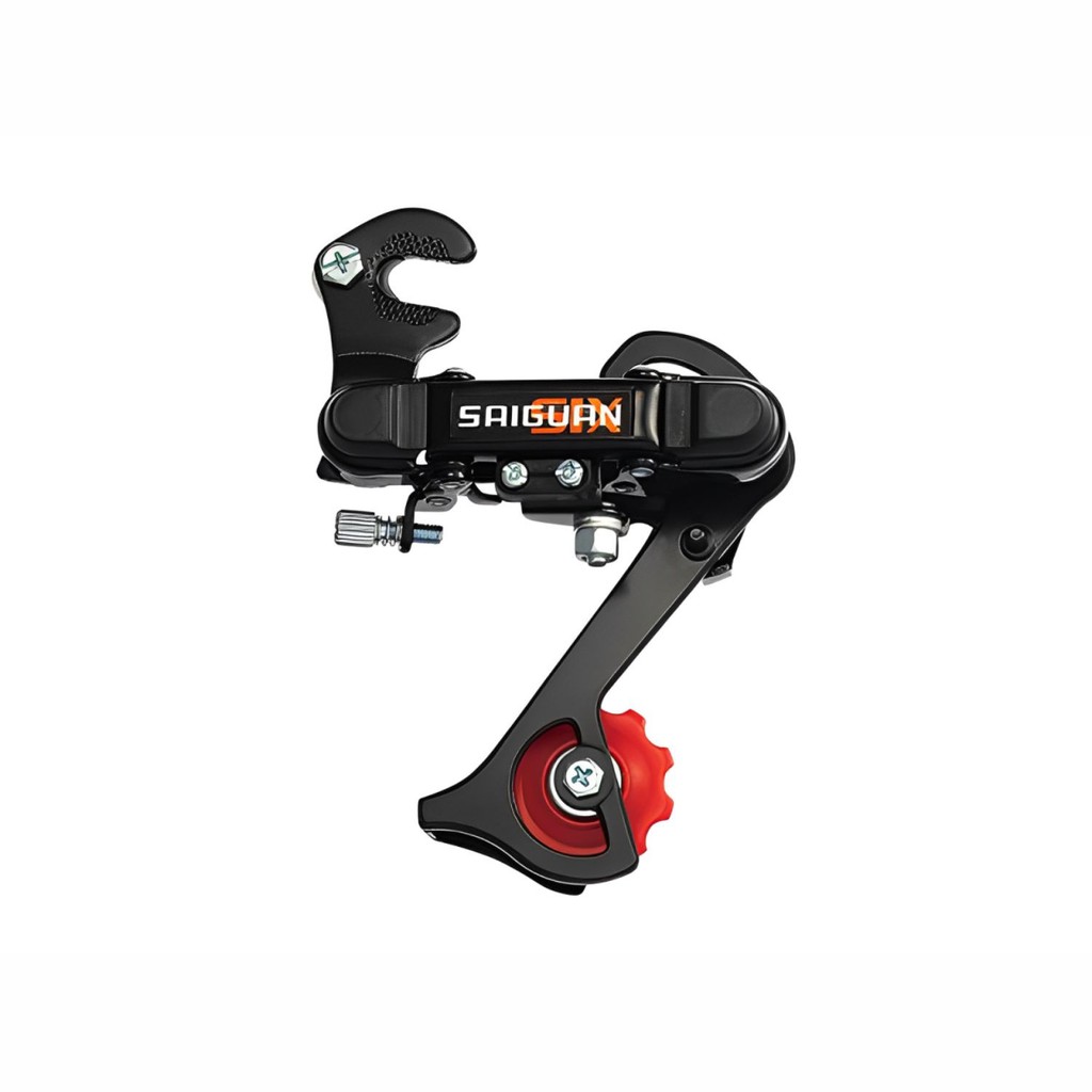 Câmbio Traseiro 7V Saiguan HG-04 Black com Gancheira Indexado Preto