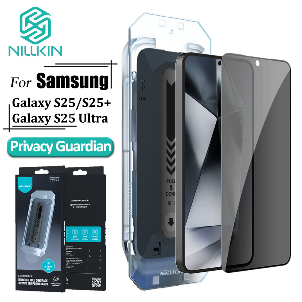 NILLKIN Vidro Temperado Para Samsung Galaxy S25 Ultra S25 + S25 Fácil Instalação Privacidade Guardião Anti Brilho Protet em Oferta na Shopee