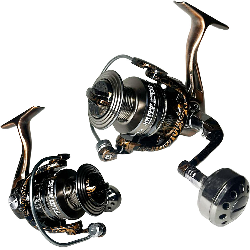 Molinete De Pesca Praia Debao HM 3000 - 13 Rolamentos - Drag: 10kg - Antiferrugem - Em Aluminio