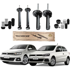 Kit 04 Amortecedores Suspensão Dianteiro / Traseiro - VW Gol Voyage G5 G6 G7 - Monroe Axios