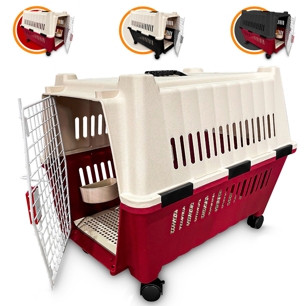 Caixa De Transporte Para Cachorro Com Rodinhas Resitente N°4