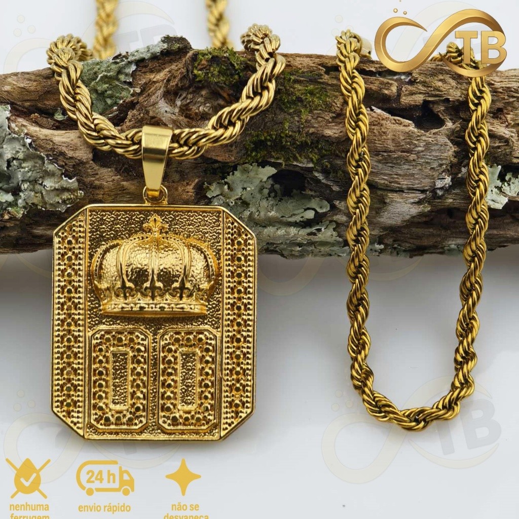 TB Acessórios kit de Moeda Antiga com Corrente Multicamadas Beleza Significado em Joias de Ouro 18K em Oferta na Shopee