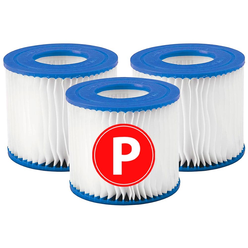 Kit 3 Cartuchos Refil Tipo P Filtrante Bomba Piscina VG Plus em Oferta na Shopee