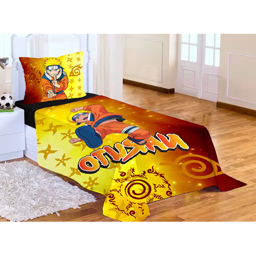 Lençol sem elástico Solteiro + Fronha Naruto Collor LCS 31 em Oferta na Shopee