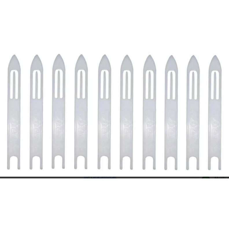 Agulha Para Rede e Tarrafa Grilon Nº4 Branca 20Cm Com 10Un