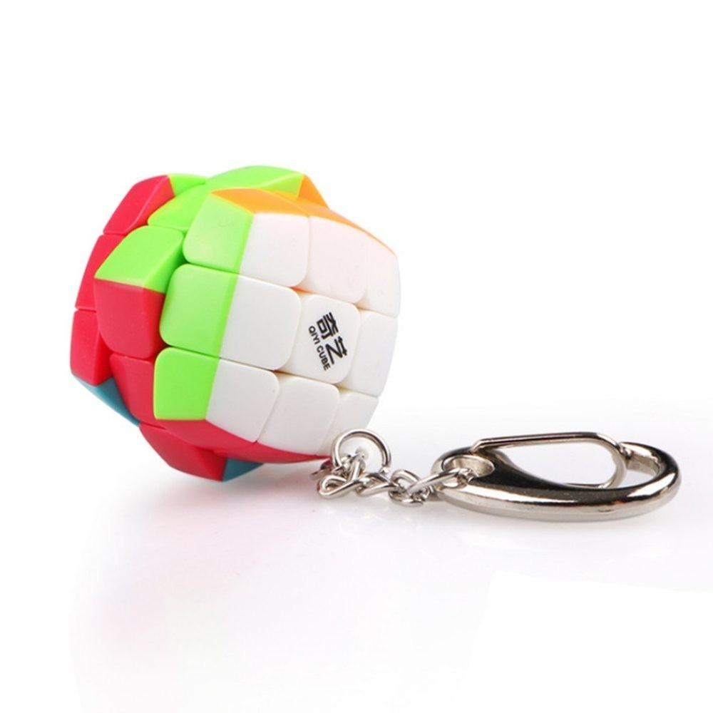 Cubo Mágico QiYi Mini Chaveiro 2x2 3x3 Piraminx IVY Stickerless