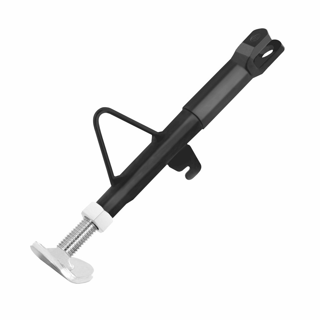 Cavalete Lateral Cromo Forte Reforçado Regulagem Titan Peças Acessórios Para Moto Preto