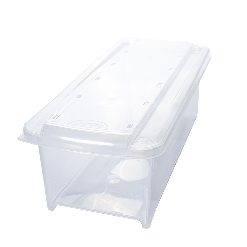 Caixa de Plástico Retangular Organizadora 3,8 L com Tampa Em em Oferta na Shopee