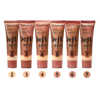 Base Líquida Soft Matte Bege Ruby Rose HB-8050 em Oferta na Shopee