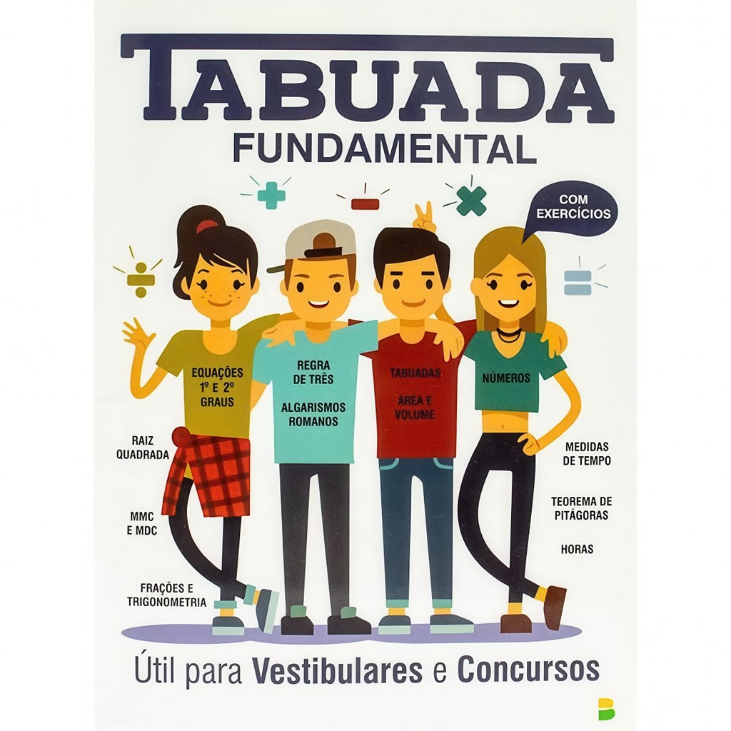 Imagem Livro de Tabuada Fundamental Com Exercícios para Vestibulares e Concursos | Angela Finzetto | Todolivro
