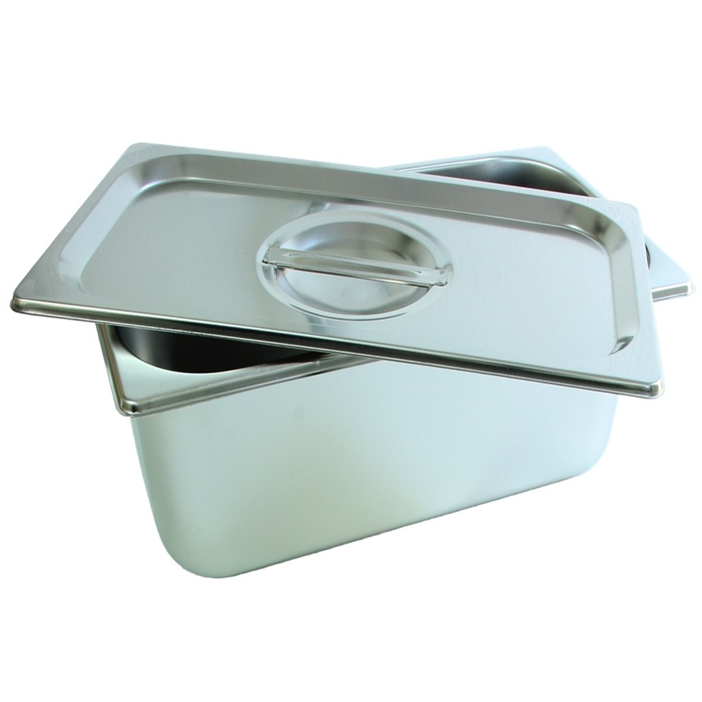 Cuba Gastronomica Inox com tampa 1/3x150 Gn Buffet Cozinha em Oferta na Shopee