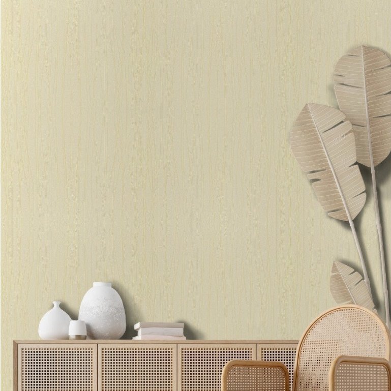 Papel de parede autoadesivo listrado bege para sala e quarto em Oferta na Shopee