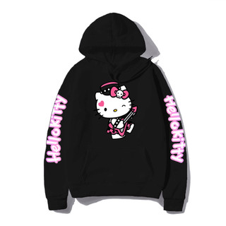 Moletom Blusa Hello Kitty Rockeira Emo Desenho