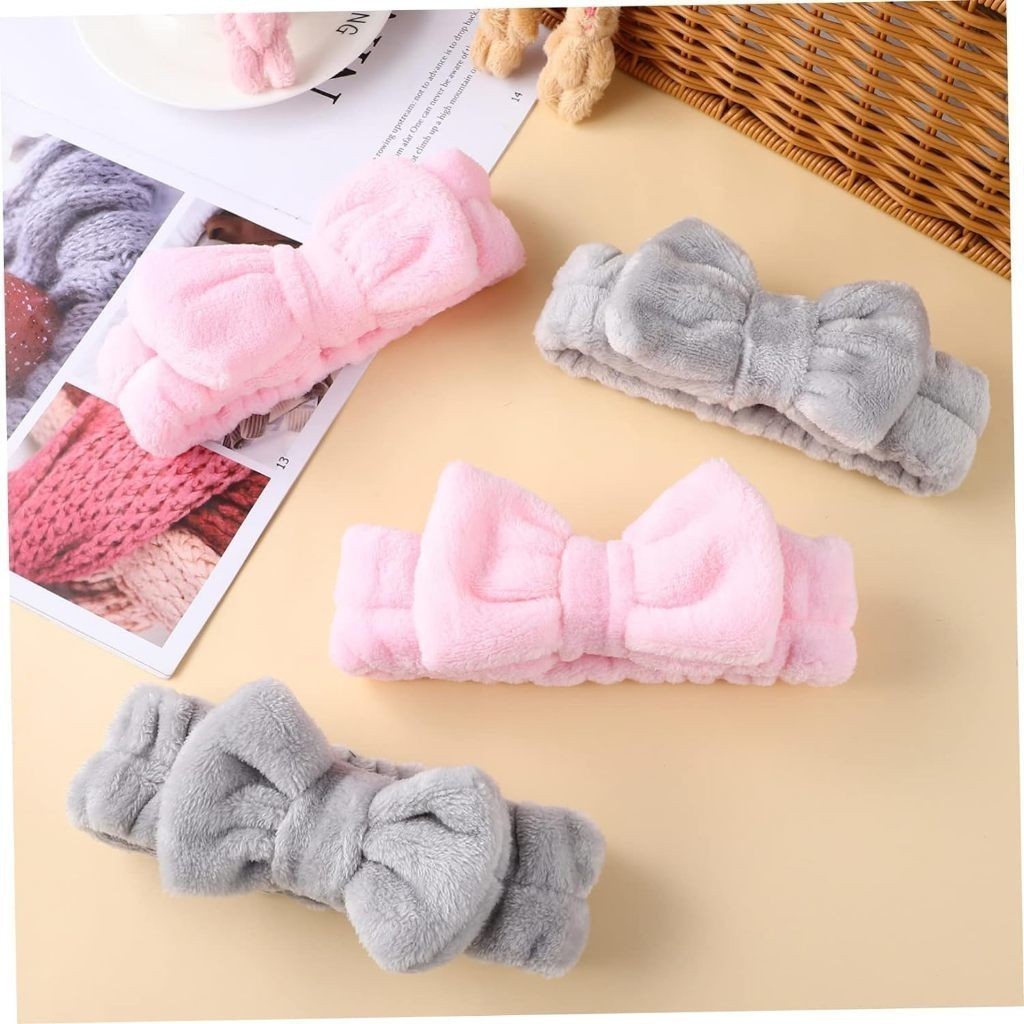 Kit 12 Faixa com Laço Para Maquiagem Make Up