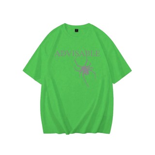 Camiseta Aranha Unissex Advisable Estampa Verde Cores Coleção Moderna Masculina Jovem Skatista