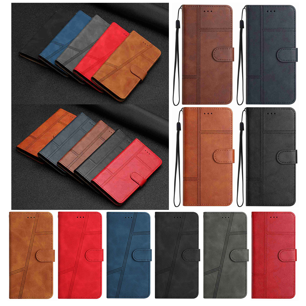 Carteira De Couro Caso Telefone Para Motorola Moto E13 E15 E22 E32 G42 G52 G60 G
