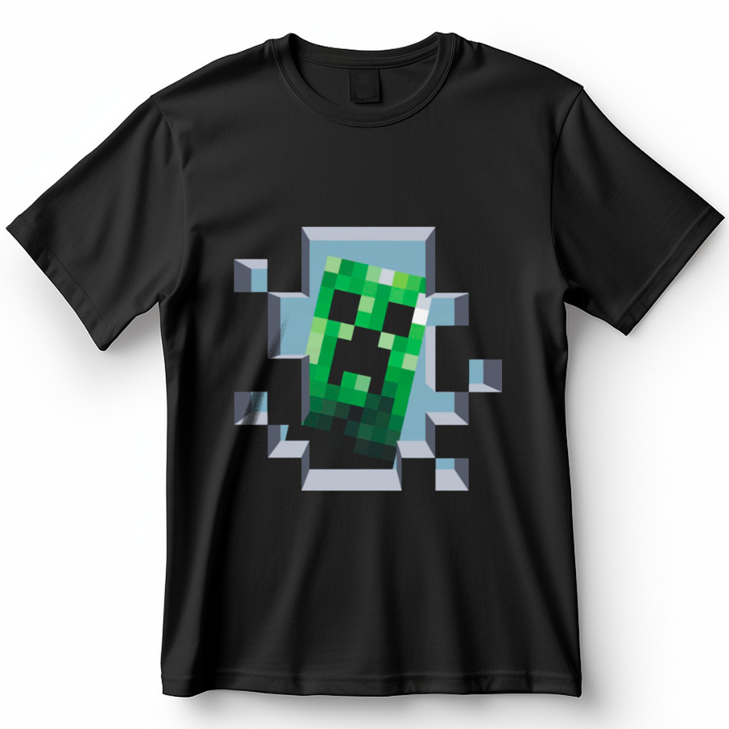 Camiseta Minecraft Creeper Blusa Camisa 100% Algodão toop! 02