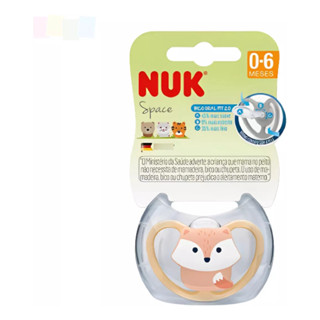 Chupeta Space Estojo Esterilizável 0-6m Tam. 1 Girl Nuk em Oferta na Shopee