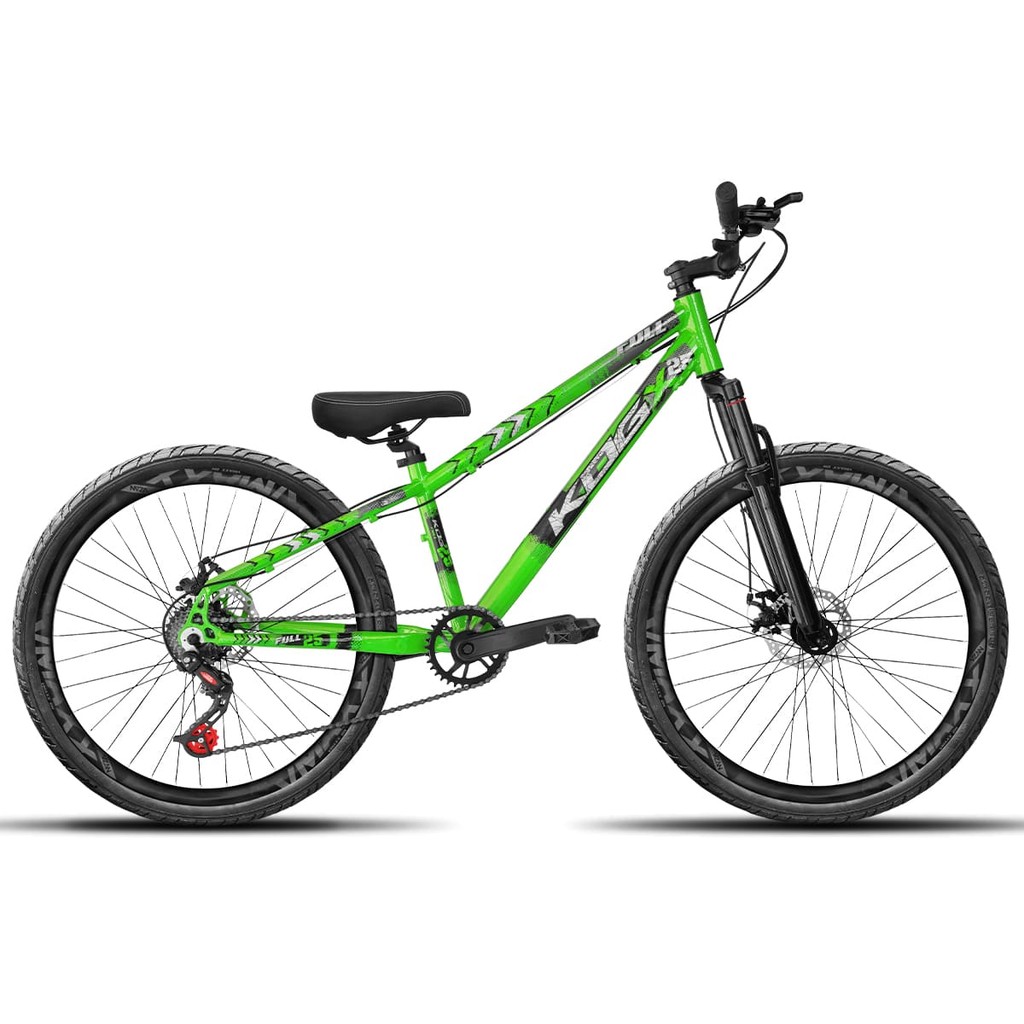 Bike Infantil do Grau Aro 26 KOG Freeride 7V Vmaxx LT / DH Disco Tipo Viking Gios Verde