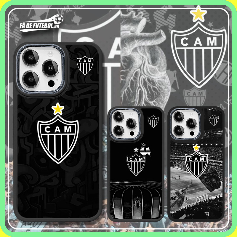 Atlético Mineiro tribunal Emblema de futebol Capa Para celular iPhone 11 12 13 14 15 16 pro xs max em Oferta na Shopee