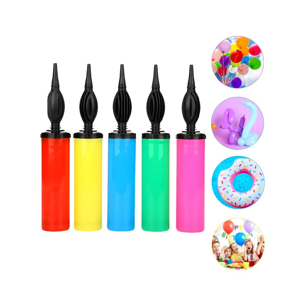 Bomba de Ar Manual Para Encher Balão Bexiga Bolas Festa Enchedor de Bola Boias