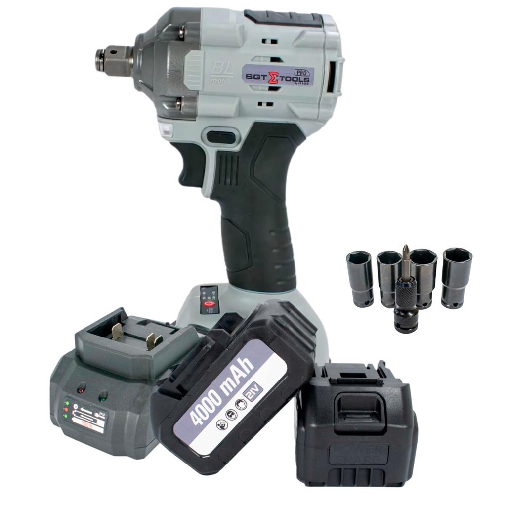 Mini Chave Impacto 1/2'' 600nm 2 Baterias Sgt-7504 Pro Sigma - Home & Living
