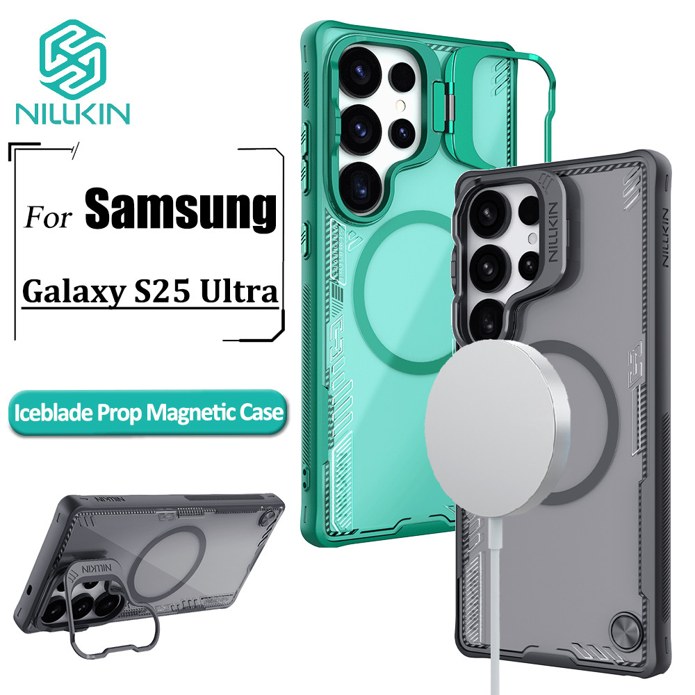 Nillkin Iceblade Prop Capa Magnética Para Samsung Galaxy S25 Ultra Capas De Telefone Flip Com Lente Protetora Traseira em Oferta na Shopee