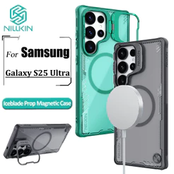 Nillkin Iceblade Prop Capa Magnética Para Samsung Galaxy S25 Ultra Capas De Telefone Flip Com Lente Protetora Traseira
