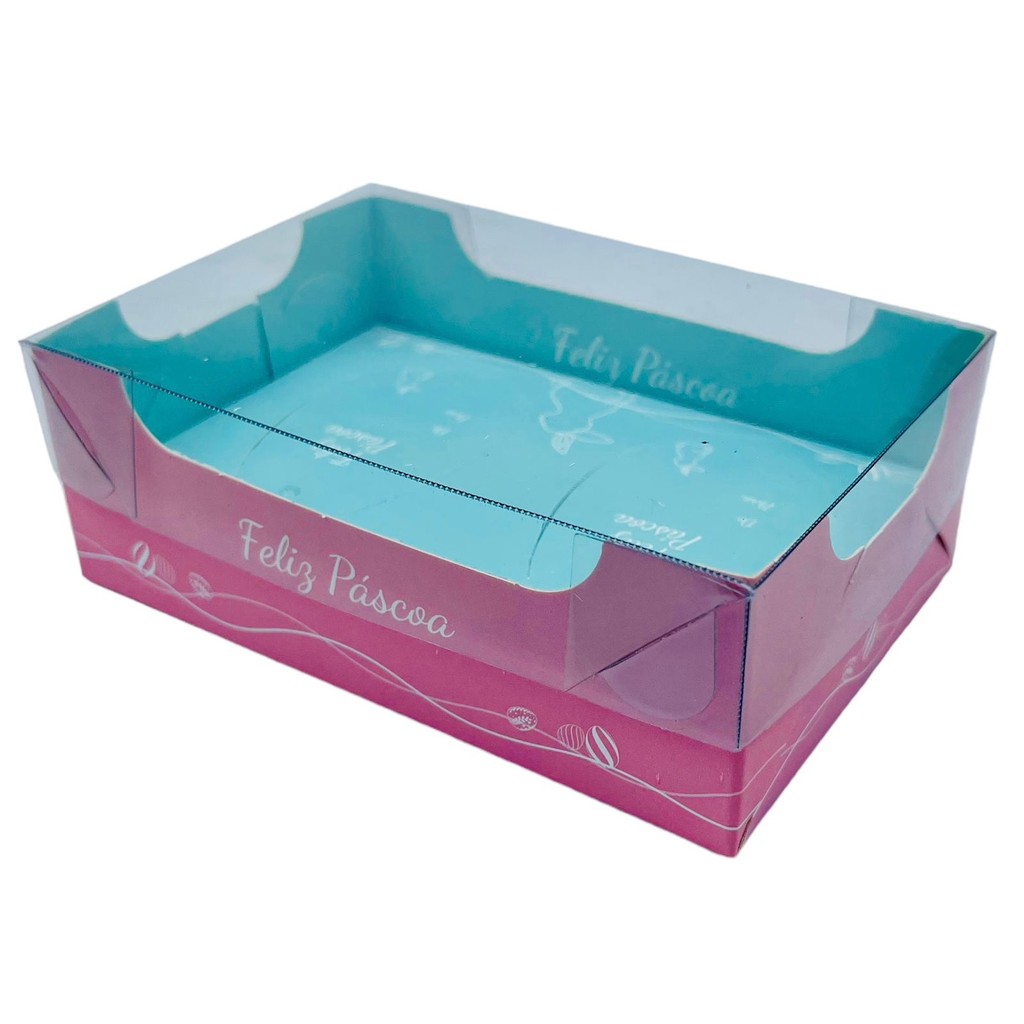 10 CAIXA 2 OVO 50G DUPLAFACE AZUL E ROSA IDEIA PASCOA OUTLET