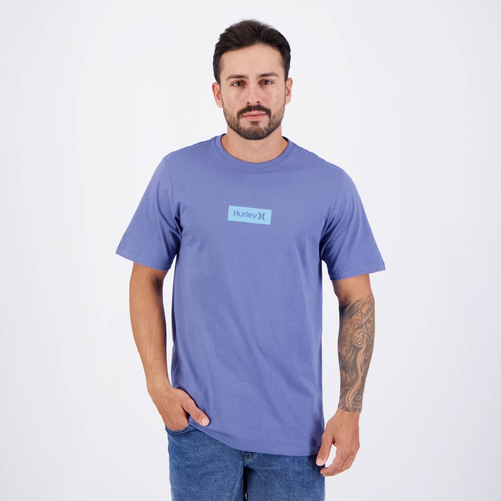 Camiseta Hurley Calibox Azul em Oferta na Shopee